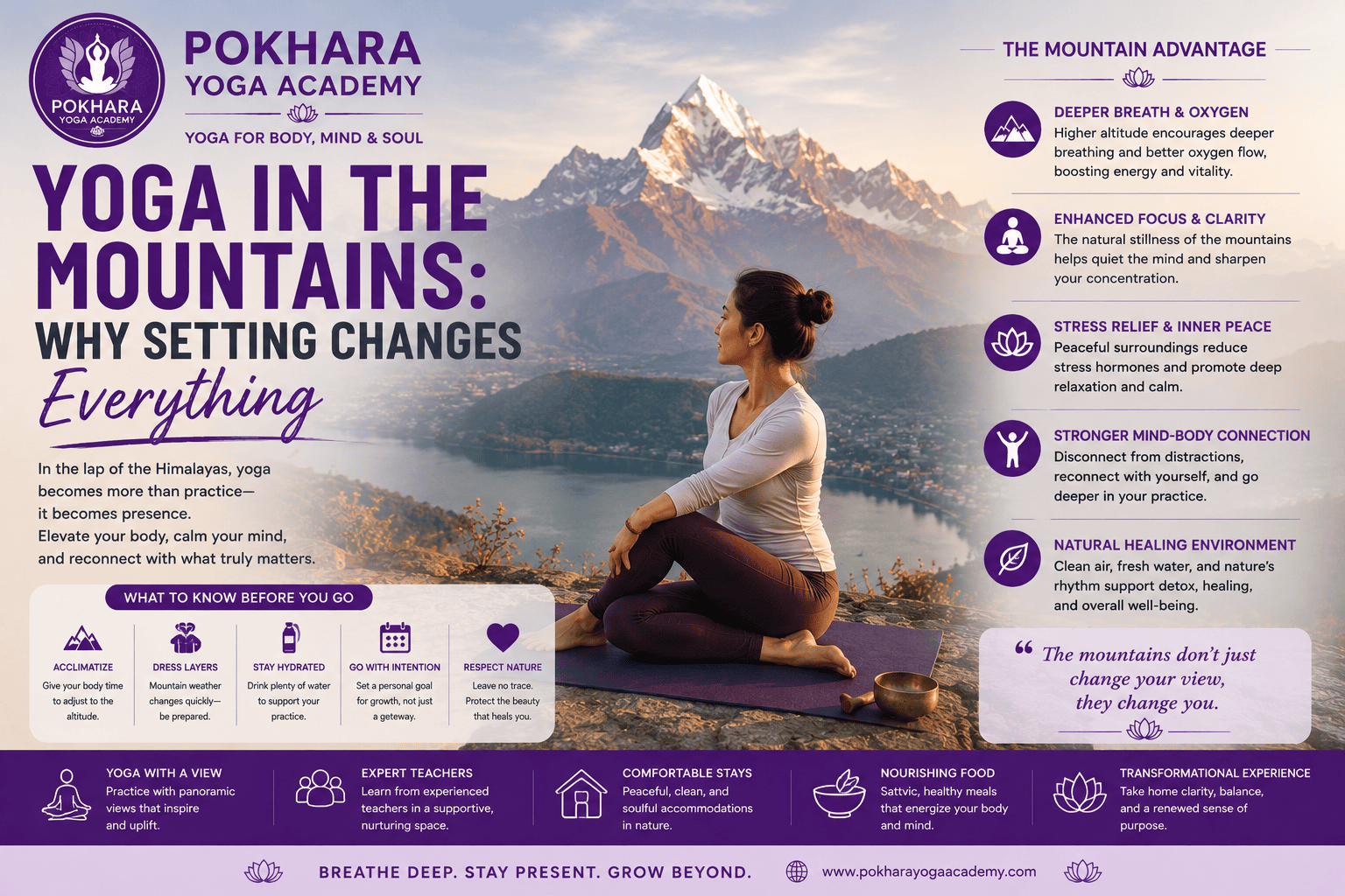 yoga in mountains