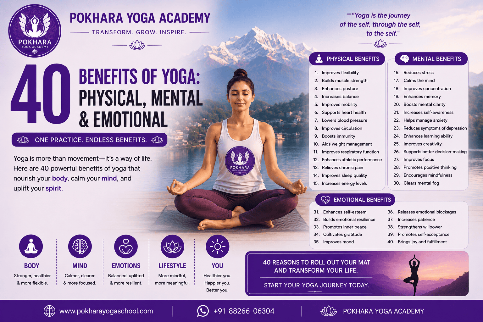 Benefits of Yoga - Pokhara Yoga Academy